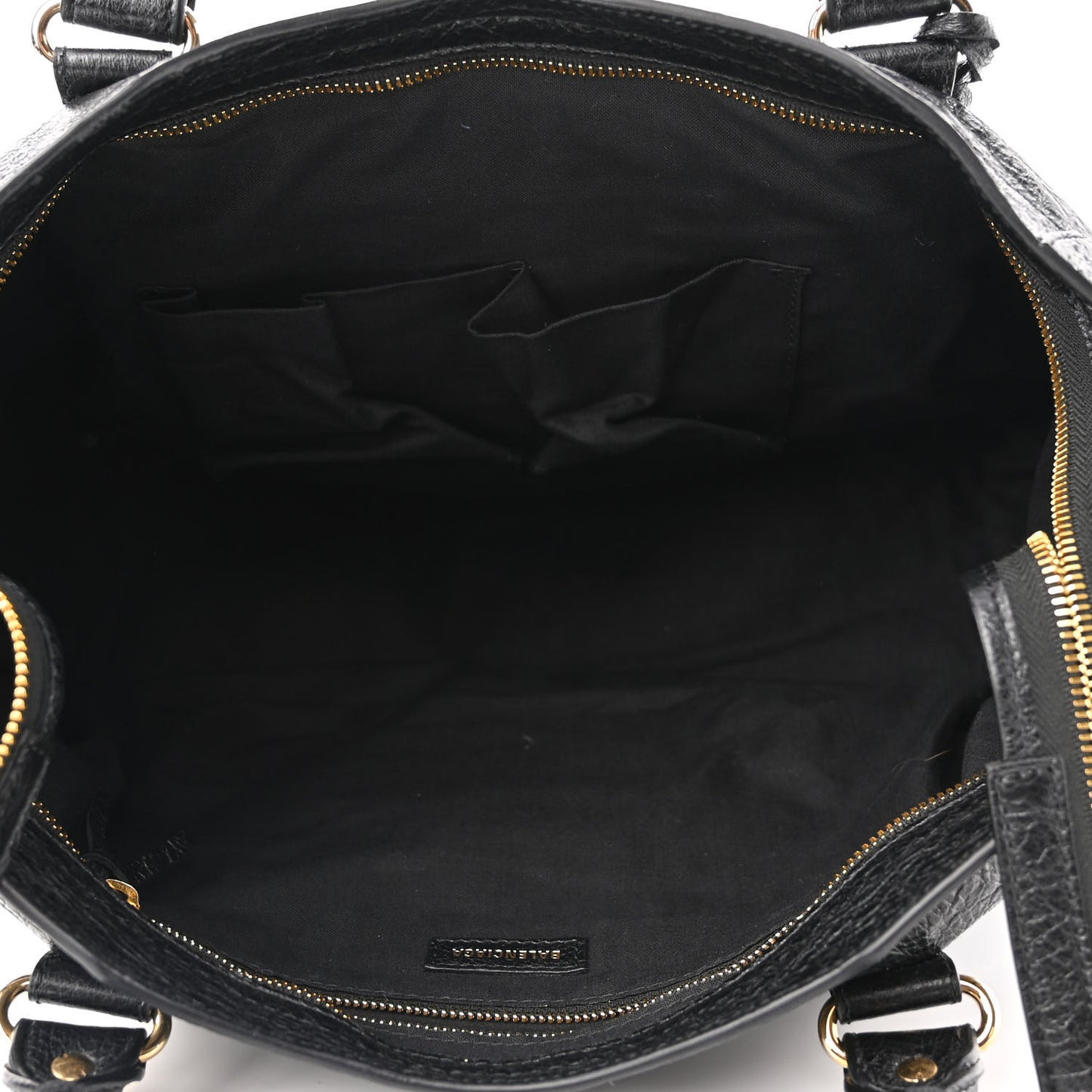 Agneau Classic Gold Hardware City Graffiti Logo Strap Black