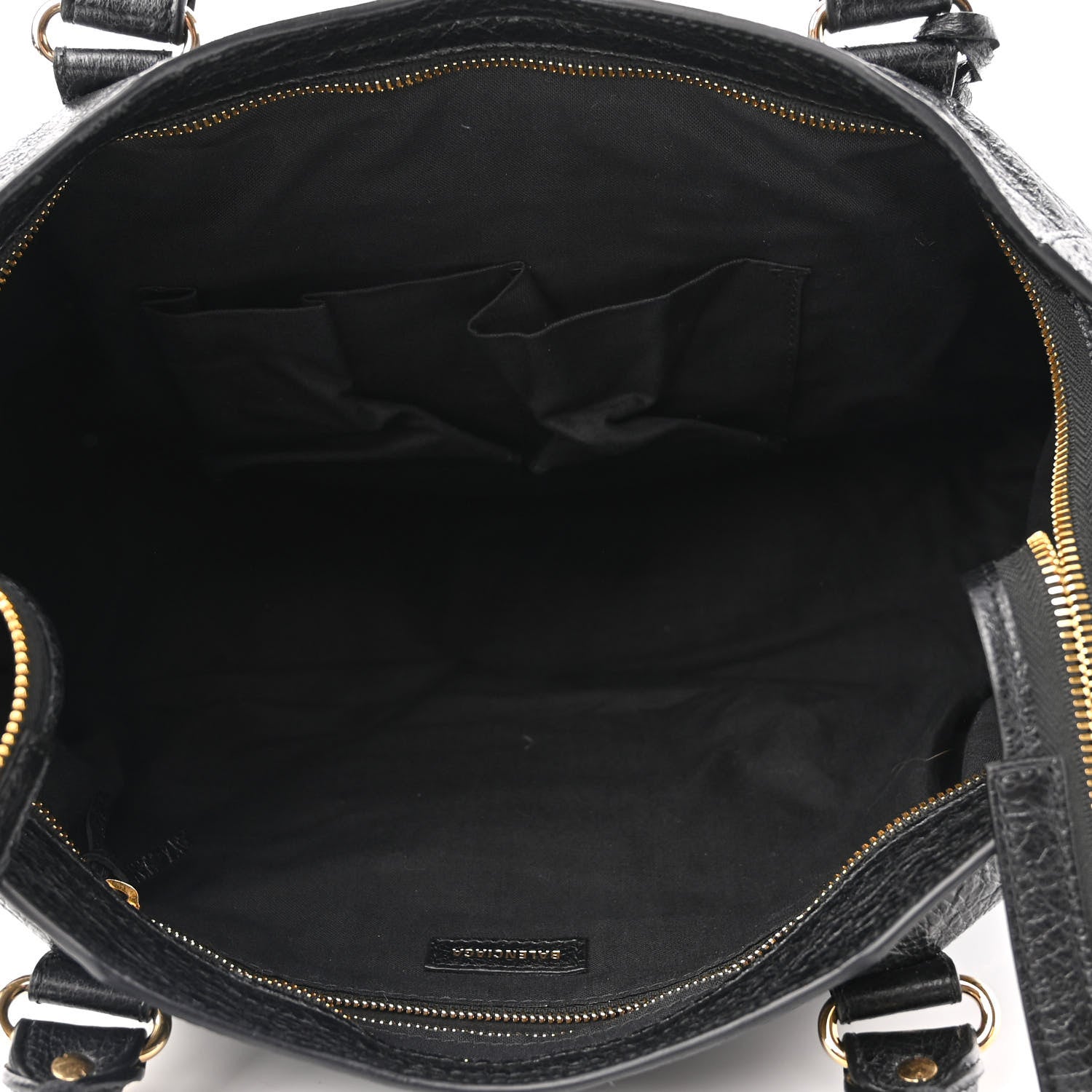 Balenciaga Agneau Classic Gold Hardware City Graffiti Logo Strap Black 5 of 9