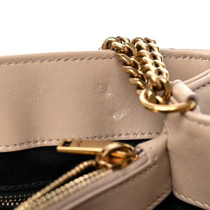 Saint Laurent Calfskin Y Quilted Monogram Medium Loulou Chain Satchel Dark Beige 12 of 18