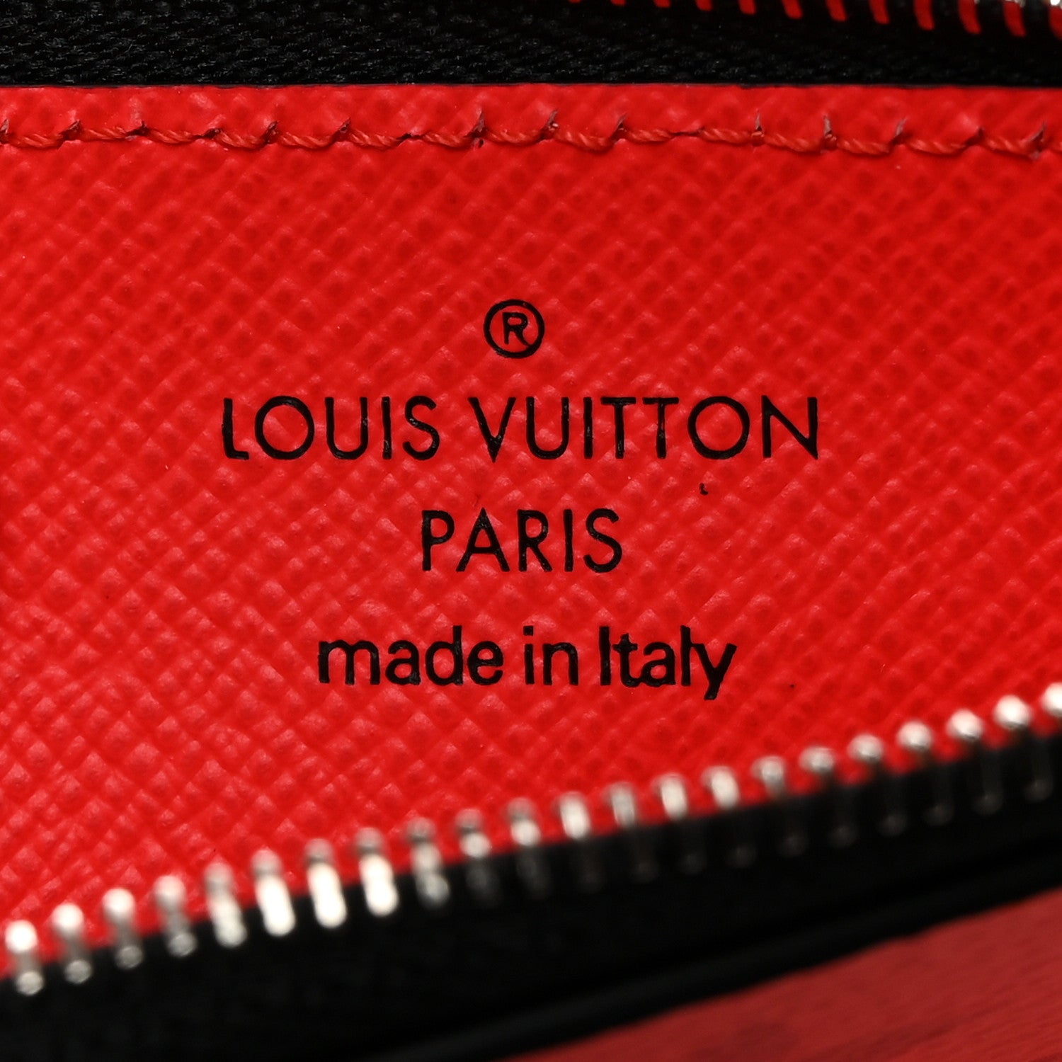 Louis Vuitton Taigarama Coin Card Holder Fire Red 6 of 7