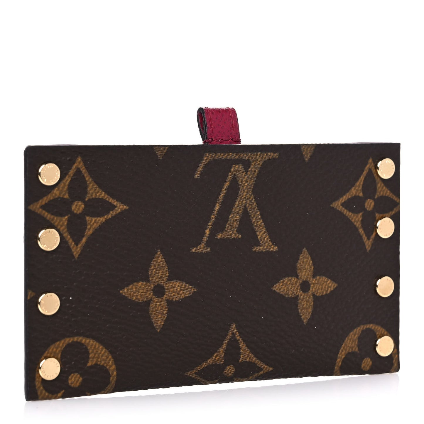 Monogram Mirror Case Fuchsia