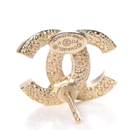 Chanel Crystal Mini CC Earrings Gold 5 of 5