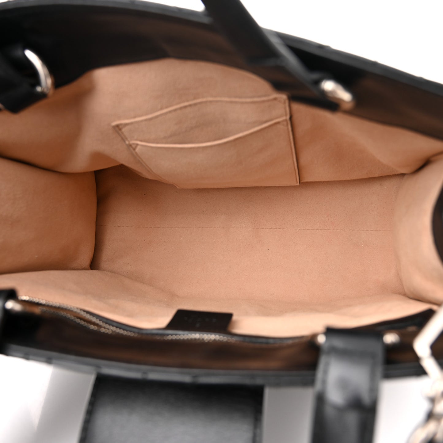 Calfskin Web Quilted Large Dionysus Tote Bag Black
