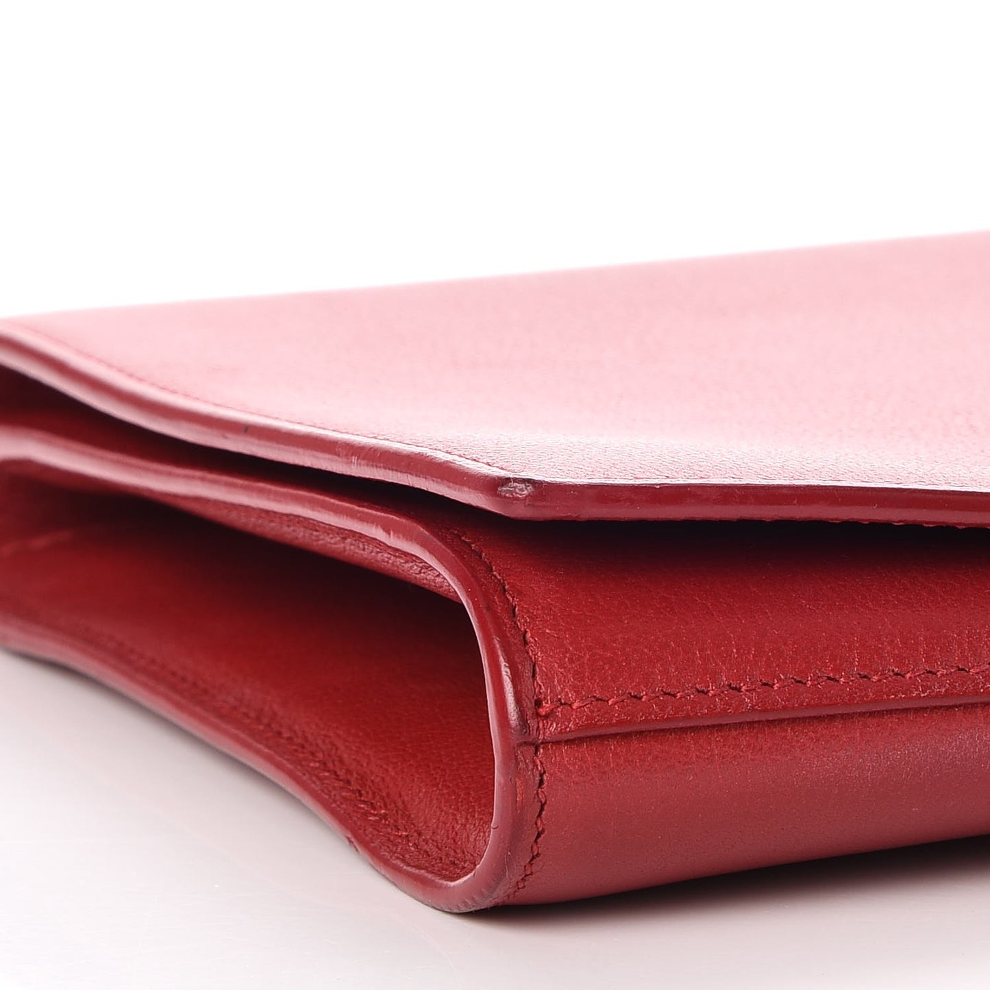 Calfskin Monogram Large Belle De Jour Clutch Red
