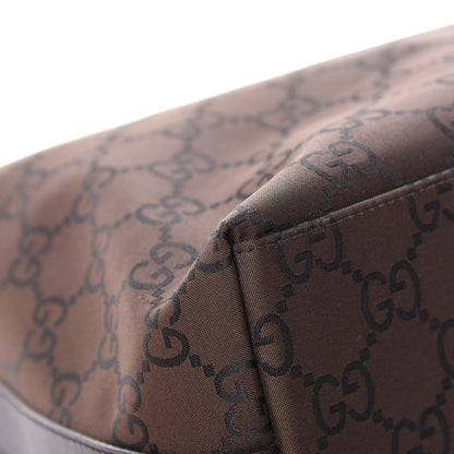 Gucci Nylon Monogram Hobo Dark Brown 12 of 12