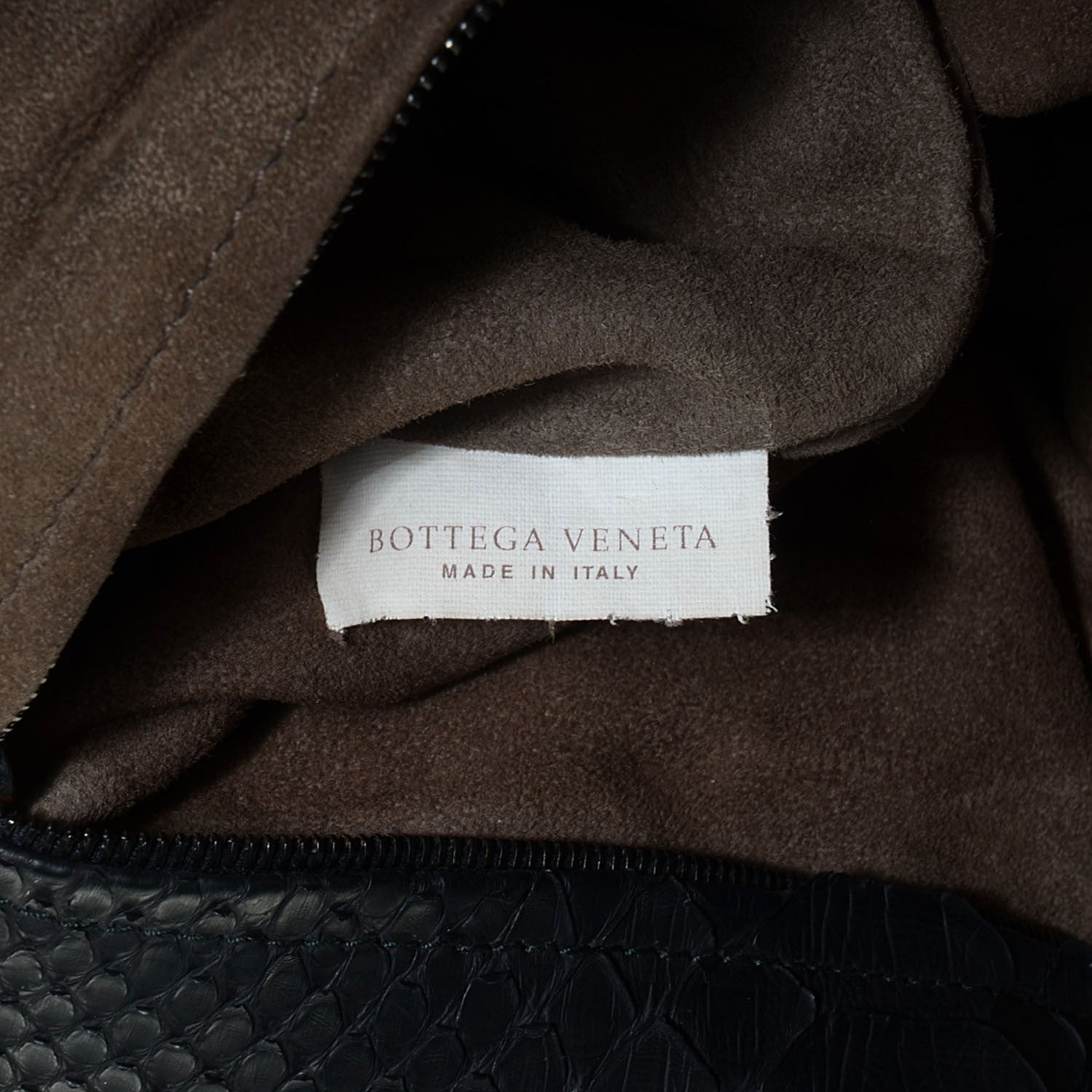 Bottega Veneta BOTTEGA VENETA Python Convertible Tote Bag Black 8 of 9