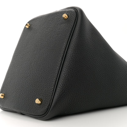 Hermes Taurillon Clemence Picotin Lock 22 MM Black 10 of 10