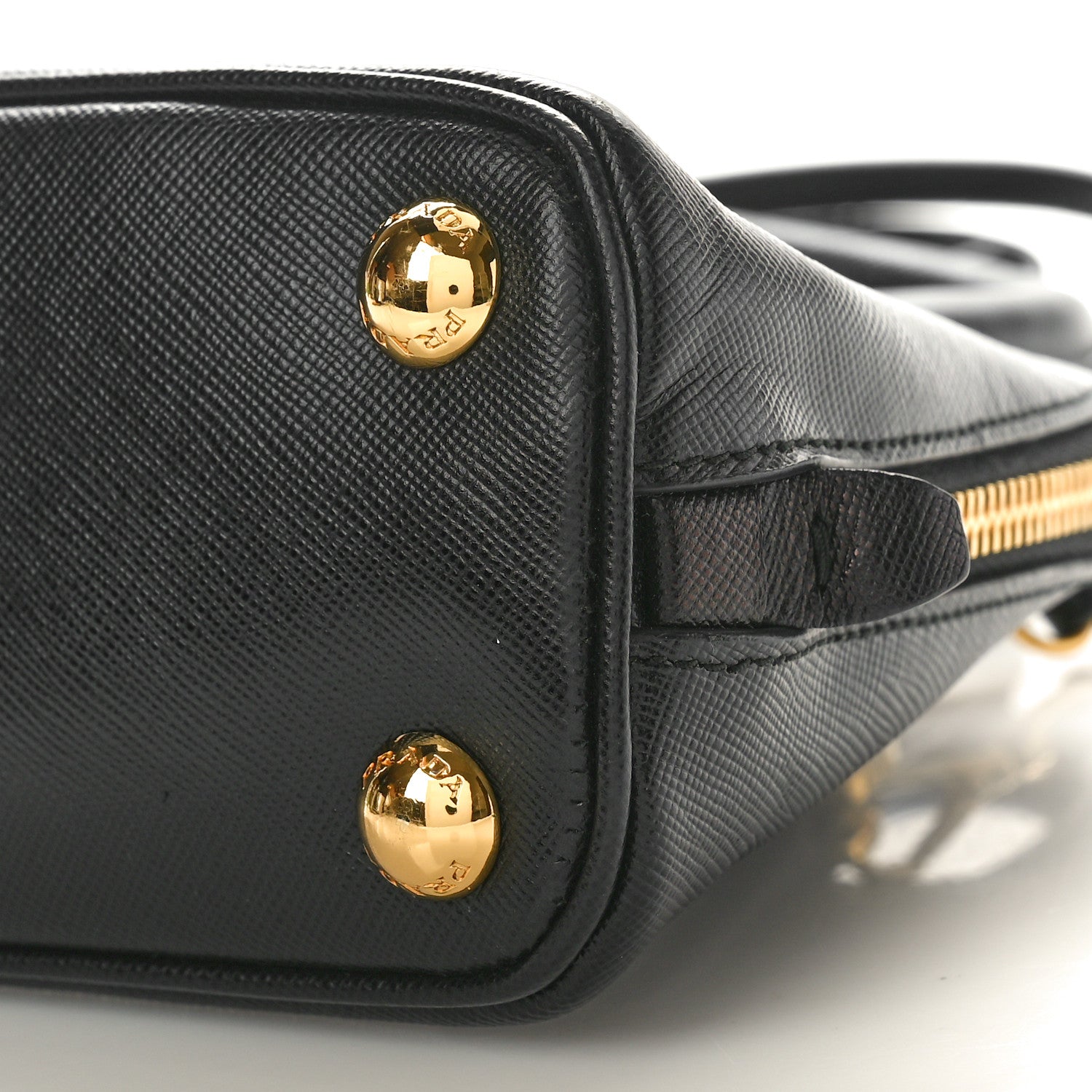 Prada Saffiano Lux Mini Promenade Tote Black 10 of 11