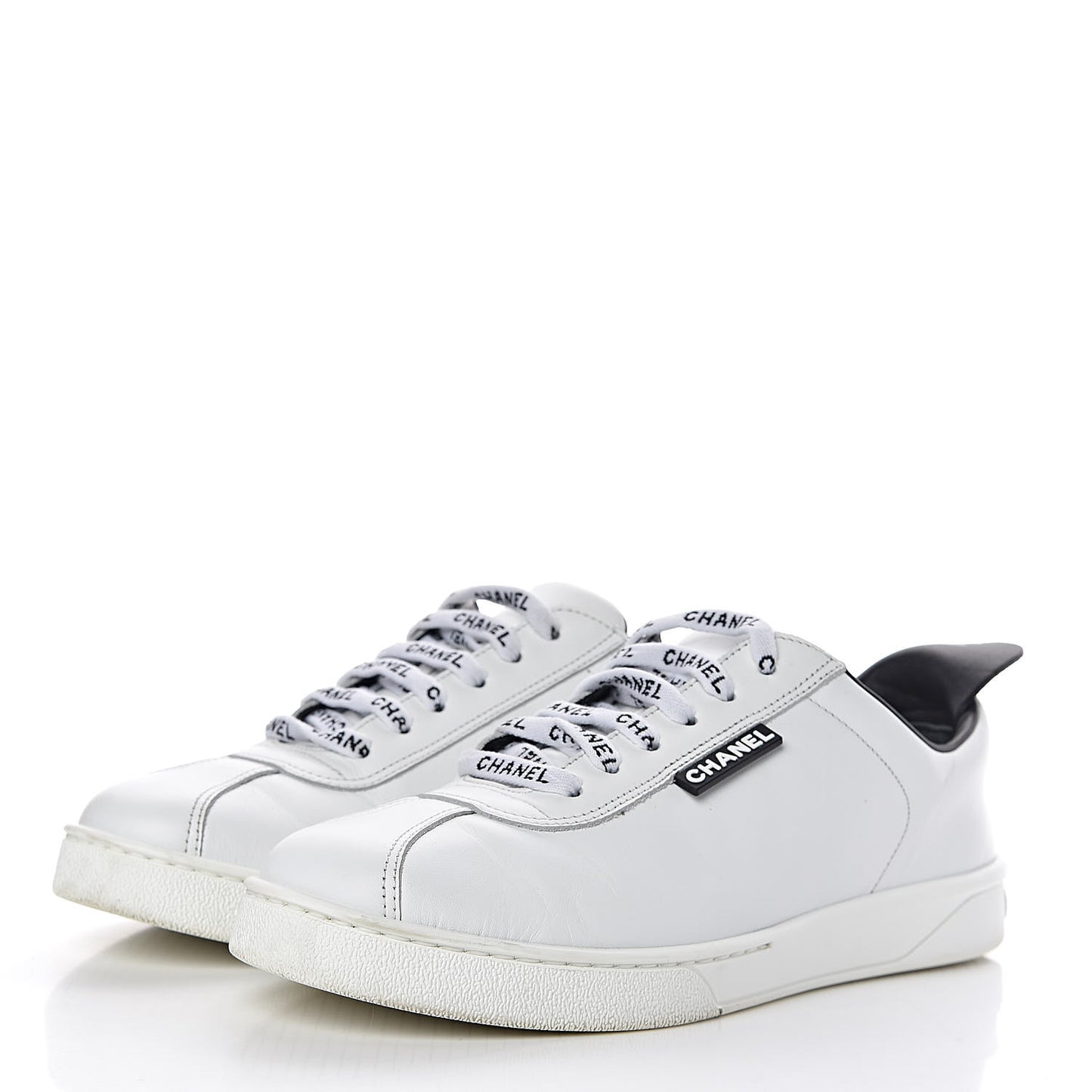 Calfskin CC Womens Sneakers 39 Black