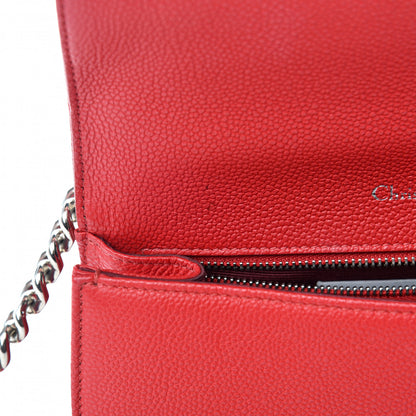 Christian Dior Grained Calfskin Medium Diorama Flap Bag Red 11 of 13
