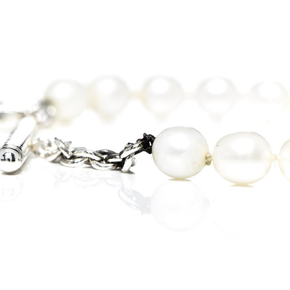 Tiffany Sterling Silver Pearl Toggle Bracelet 7 of 8