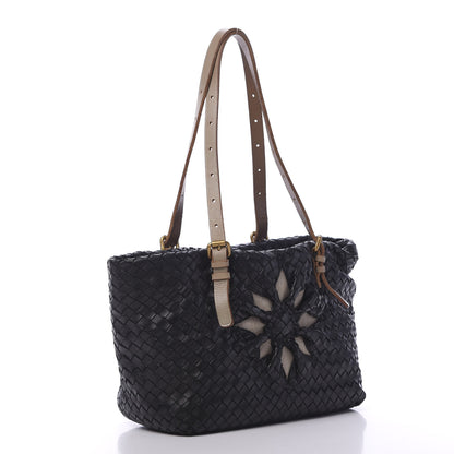 Bottega Veneta Nappa Intrecciato Mini Marquise Flower Tote Black 2 of 11
