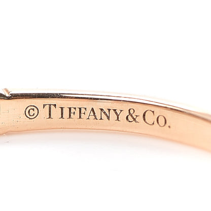 Tiffany 18K Rose Gold Diamond 2.2mm Half Circle Embrace Band Ring 57 8 4 of 6