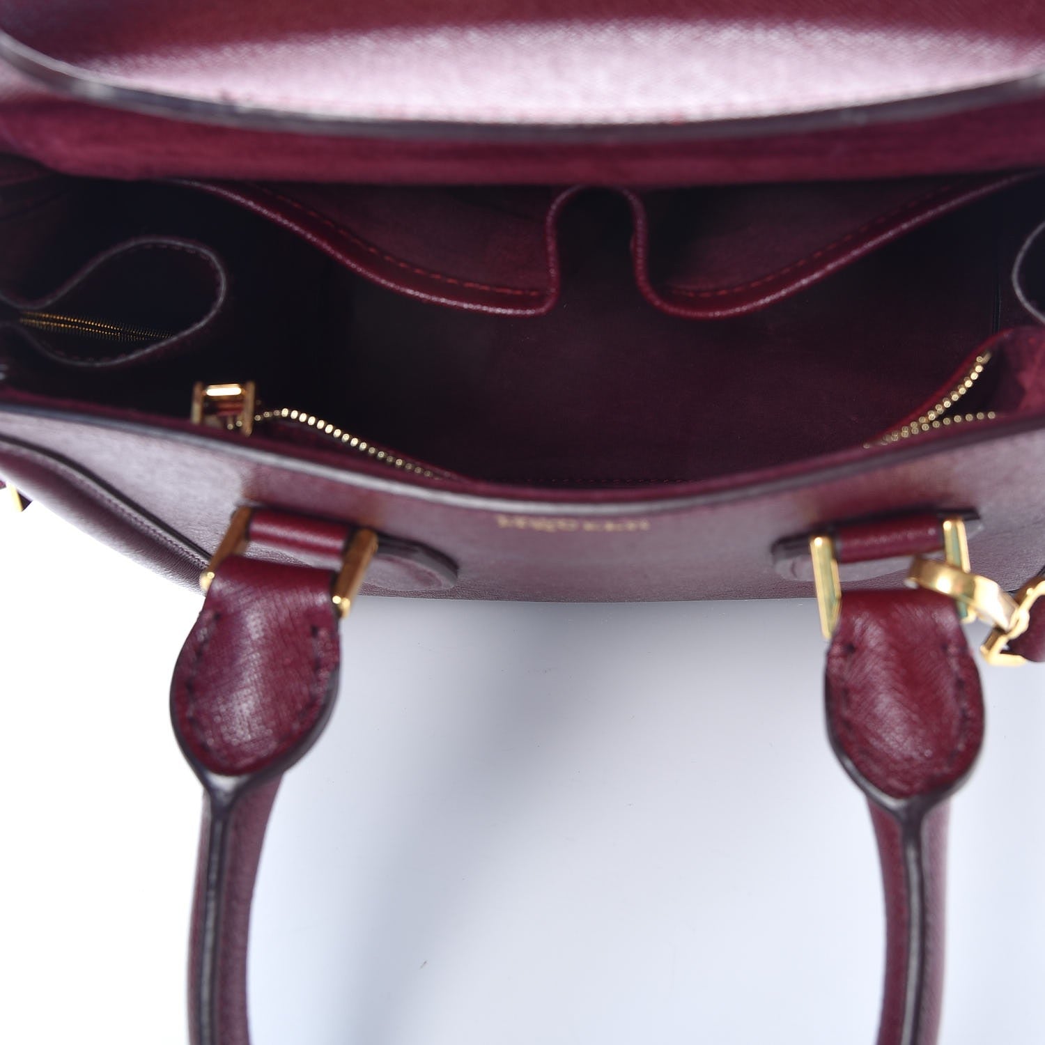 Alexander McQueen Calfskin Small Heroine Burgundy 5 of 17