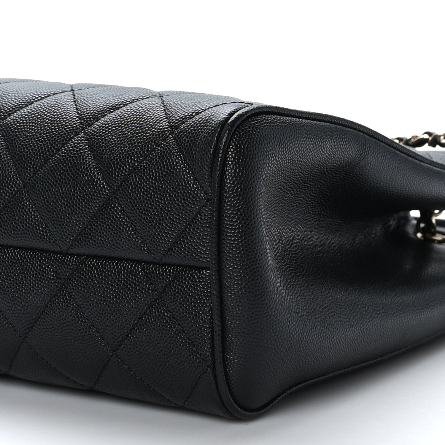 Chanel Caviar Quilted In Out Flap Shopping Tote Black 9 of 10