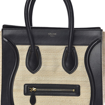 Celine Natural Canvas Smooth Calfskin Mini Luggage Cream 11 of 11