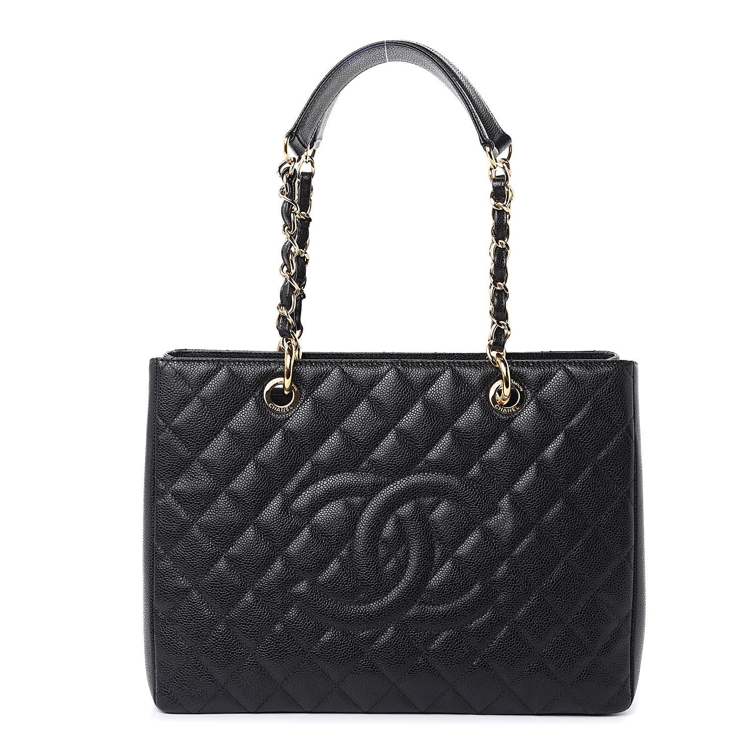 Chanel Caviar Quilted Grand Shopping Tote GST Black 1 of 10