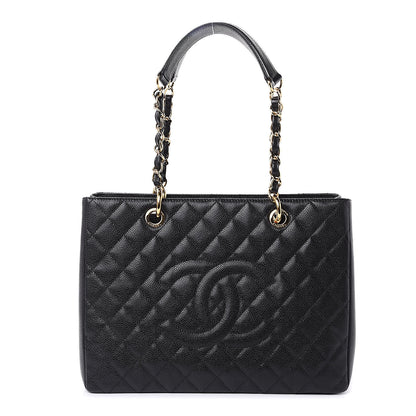 Chanel Caviar Quilted Grand Shopping Tote GST Black 1 of 10