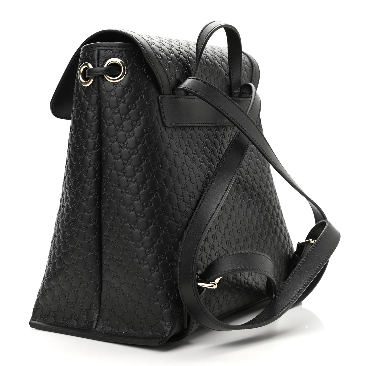 Microguccissima Drawstring Backpack Black