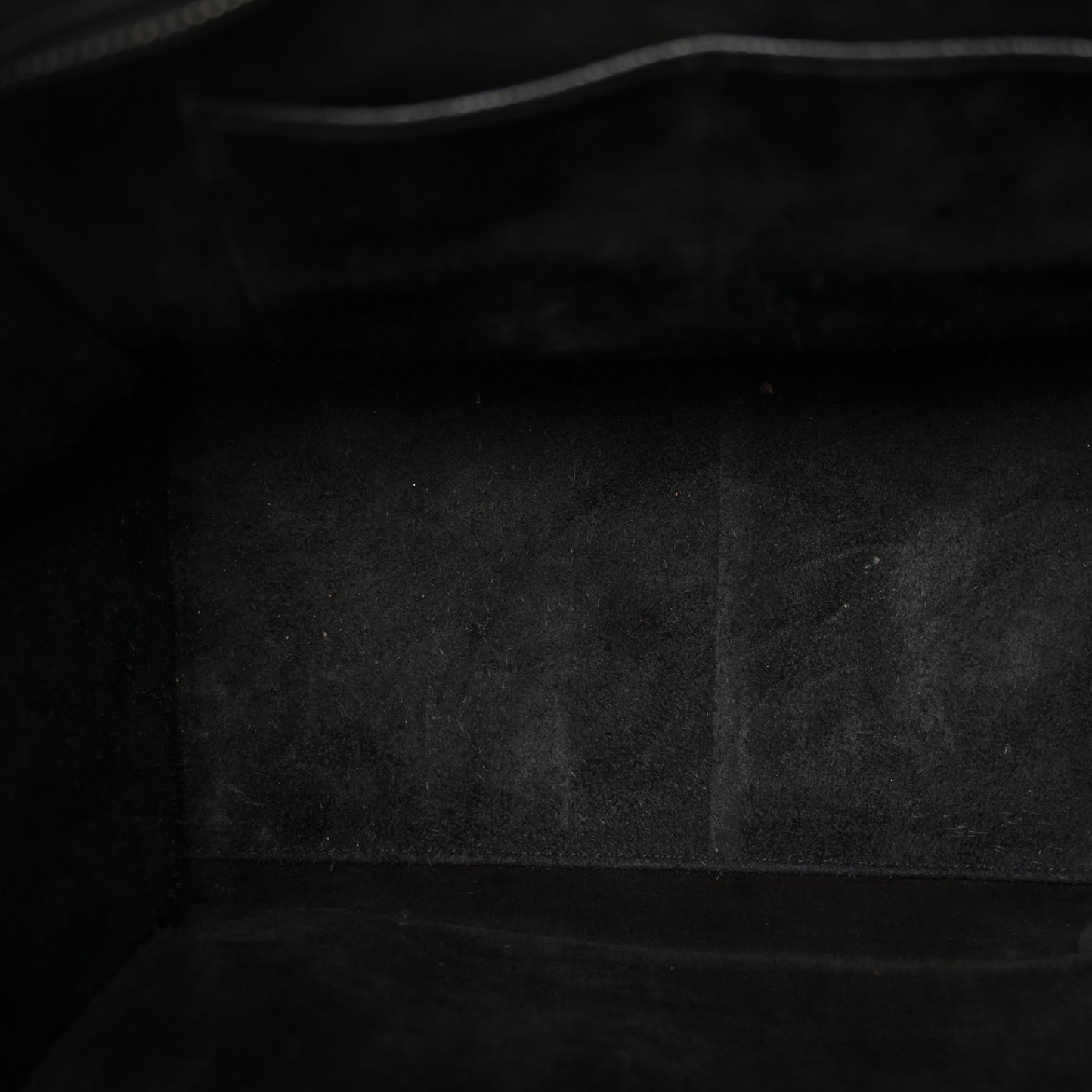 Drummed Calfskin Mini Luggage Black