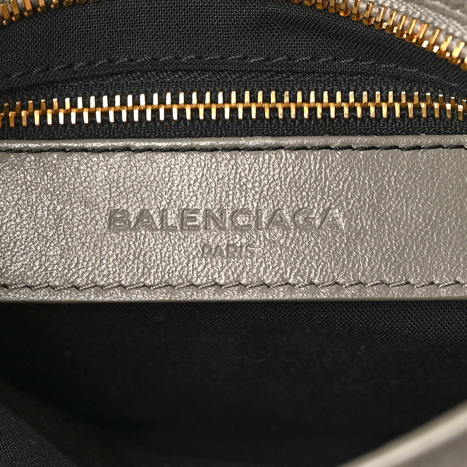 Balenciaga Chevre Gold Metallic Edge Hardware Mini City Gris Taupe 6 of 9