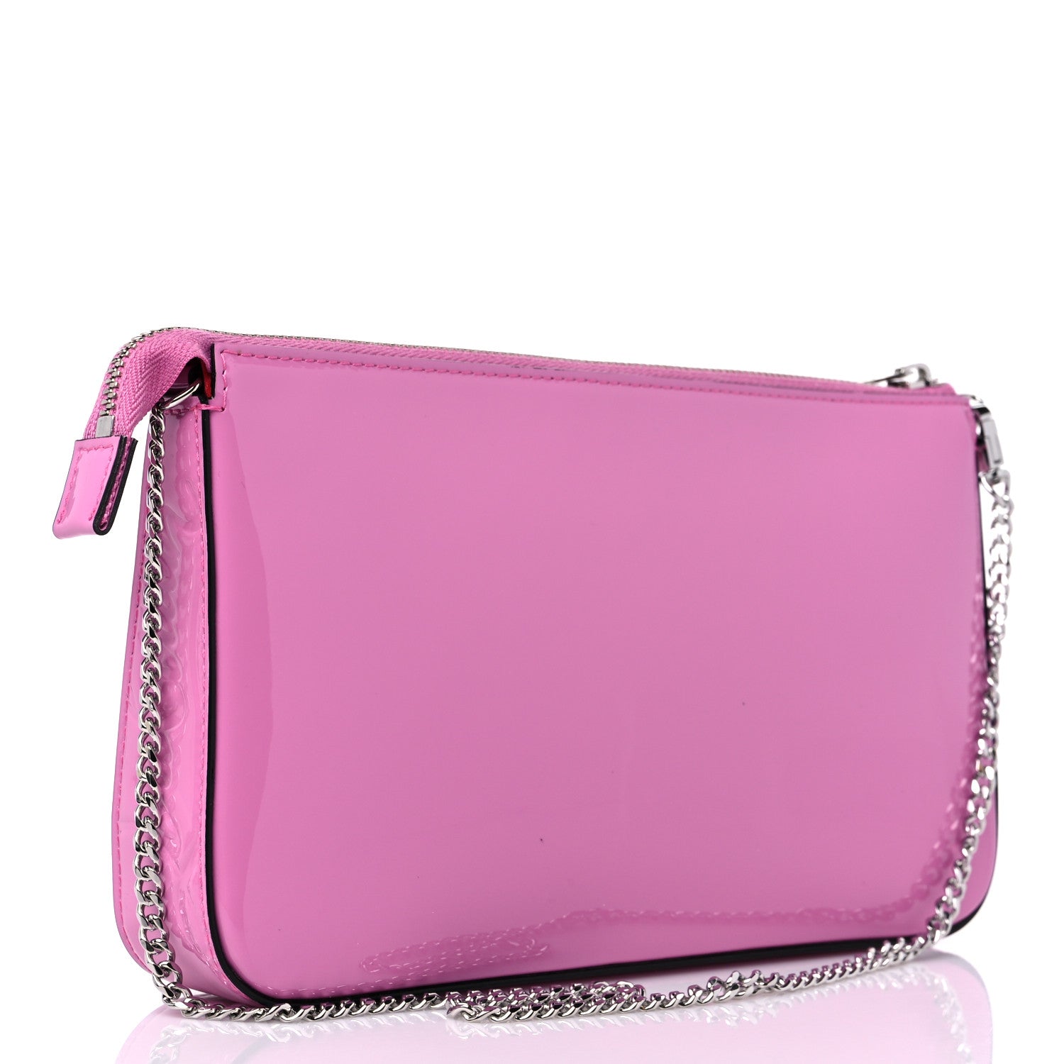 Christian Louboutin Patent Loubila Chain Clutch Gummy 3 of 9