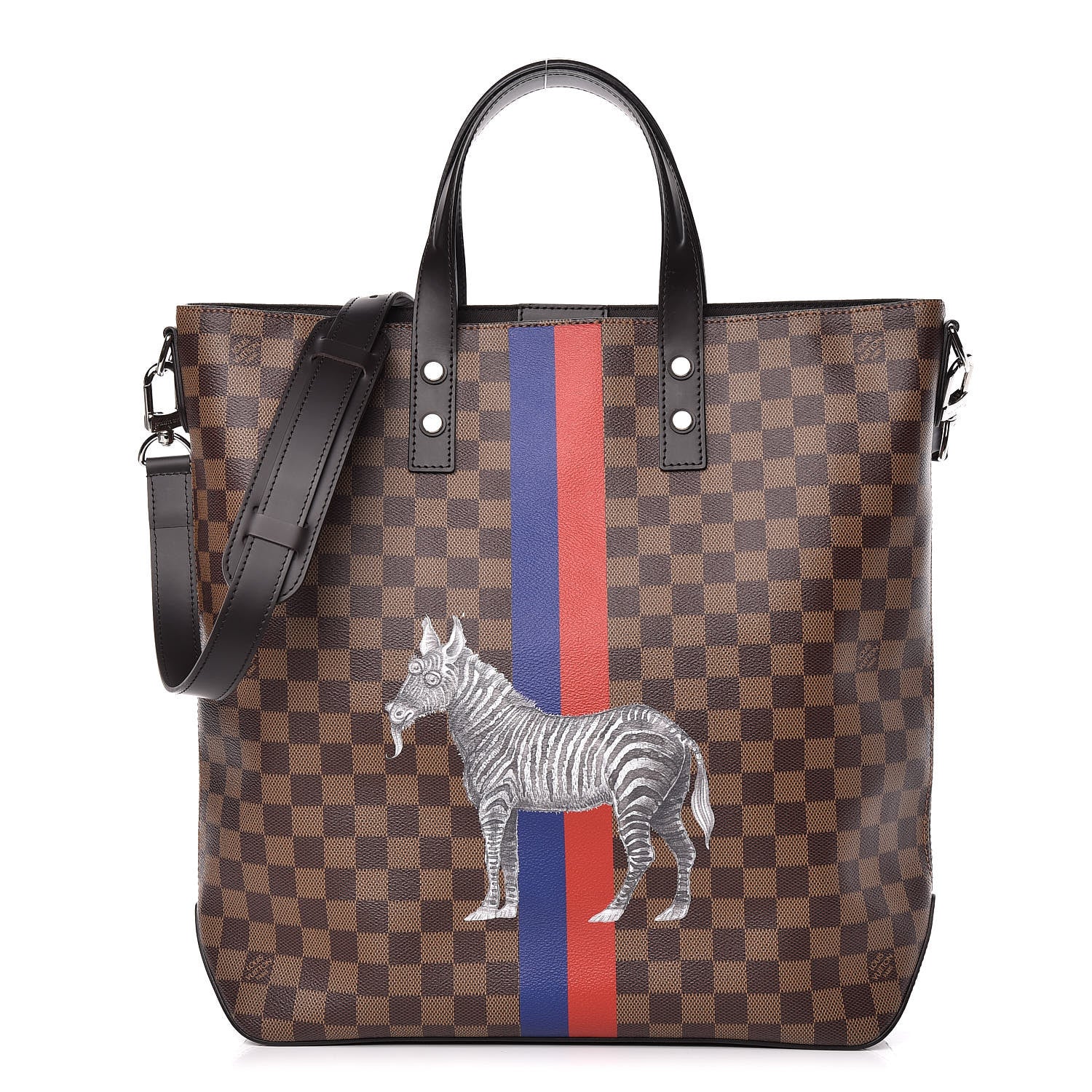 Louis Vuitton Savane Damier Ebene Zebra Atlas Tote 425344