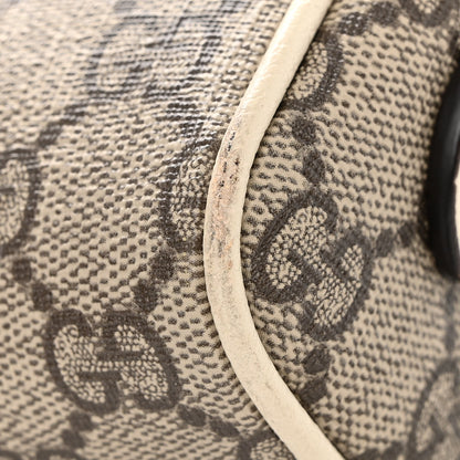 Gucci GG Supreme Monogram Textured Calfskin Web Mini Ophidia Shoulder Bag Beige Ebony Mystic White 11 of 11