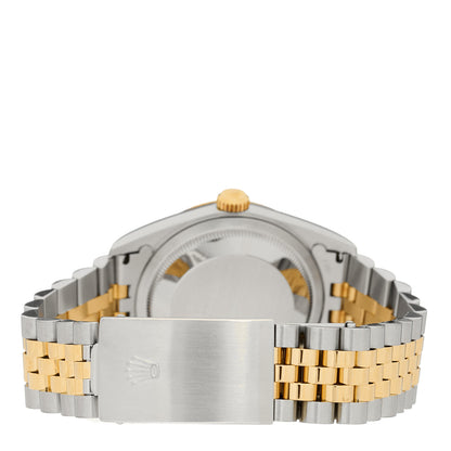 Rolex Stainless Steel 18K Yellow Gold 36mm Oyster Perpetual Datejust Watch Champagne 16233 3 of 4