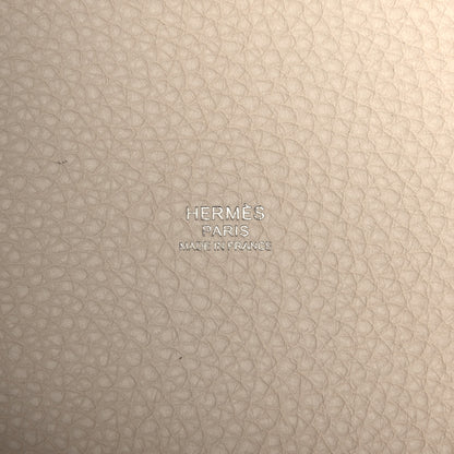 Hermes Taurillon Clemence Casaque Picotin 18 PM Gold Etain Nata 5 of 9