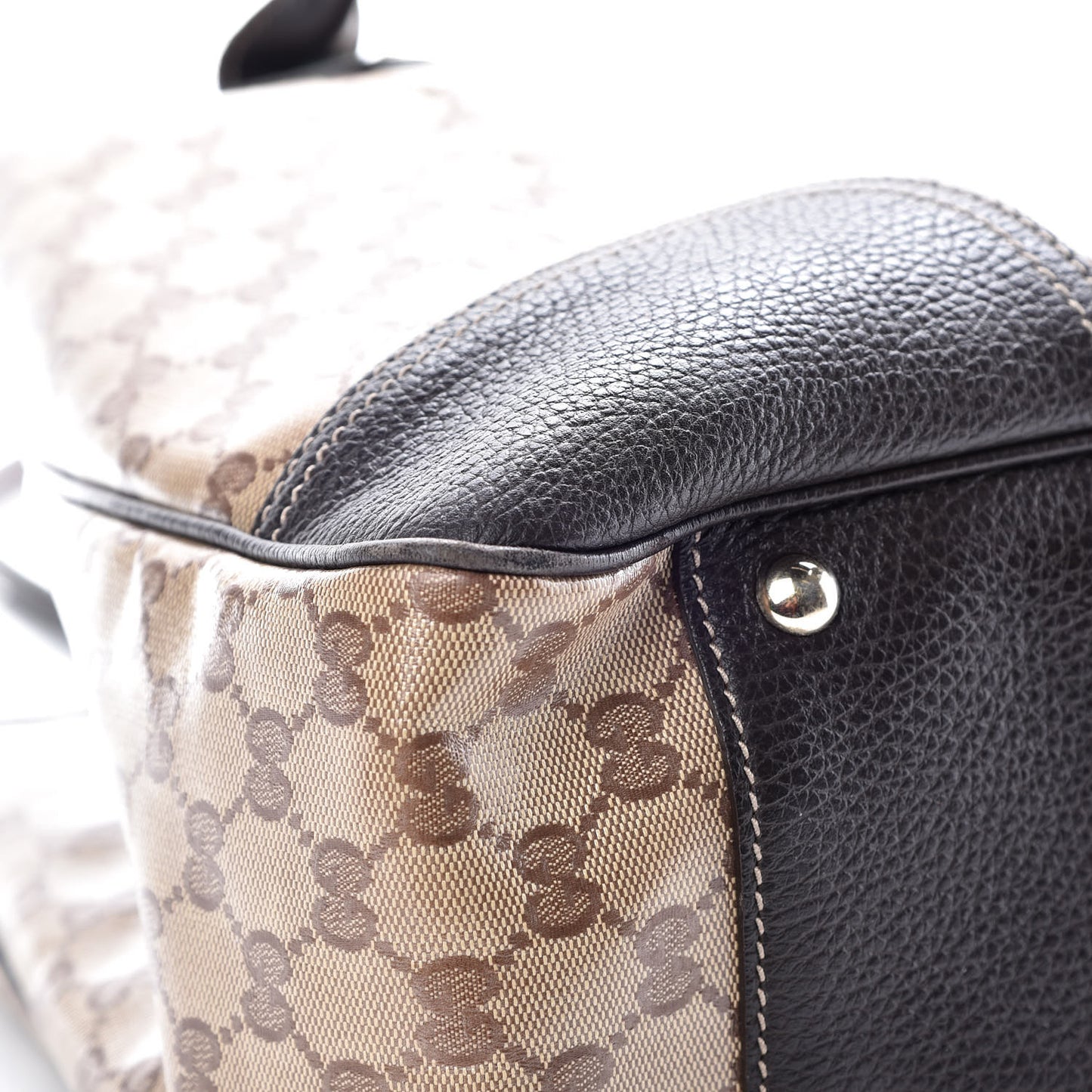 Crystal Monogram Large Princy Tote Dark Brown