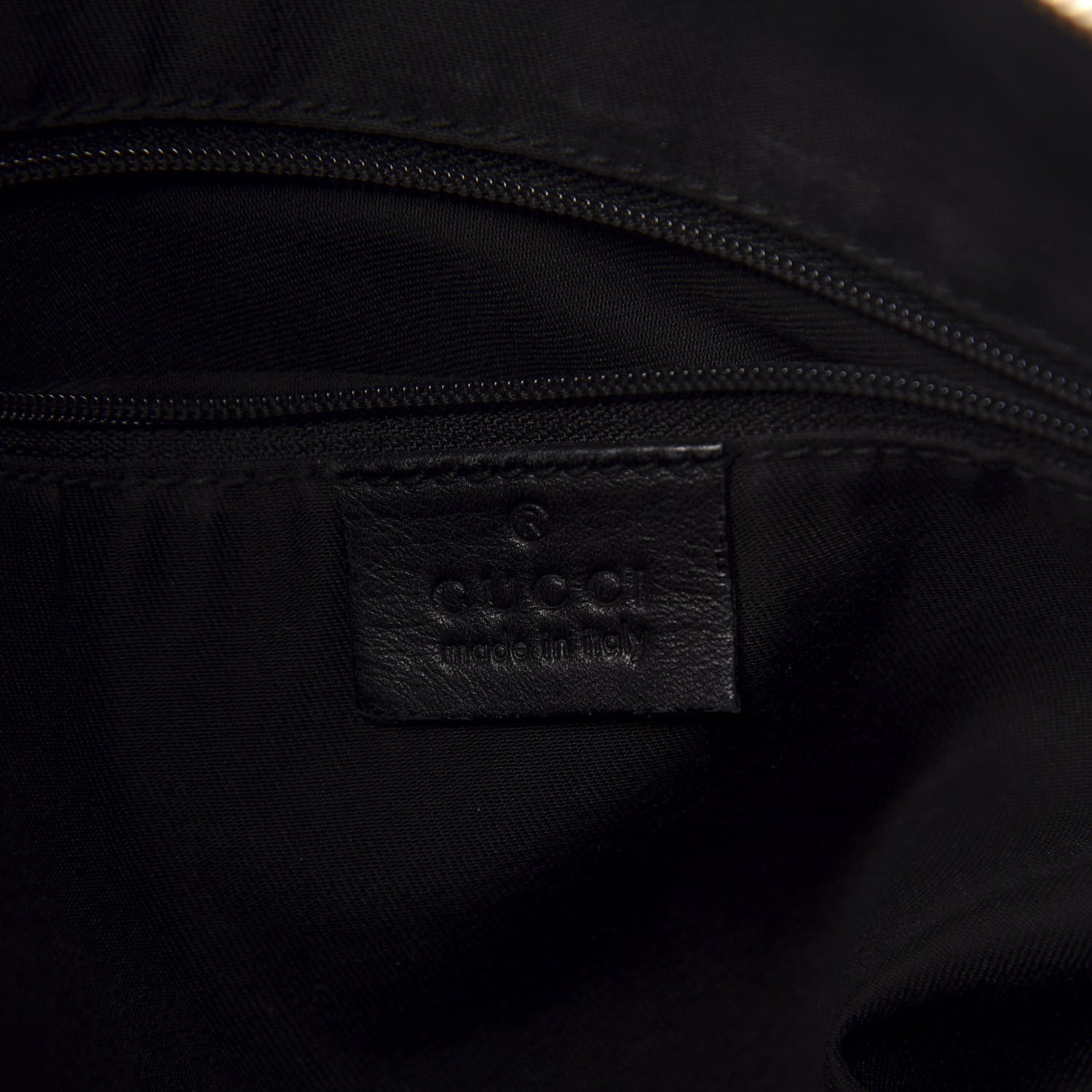 Gucci Monogram D Gold Ring Hobo Black 6 of 11