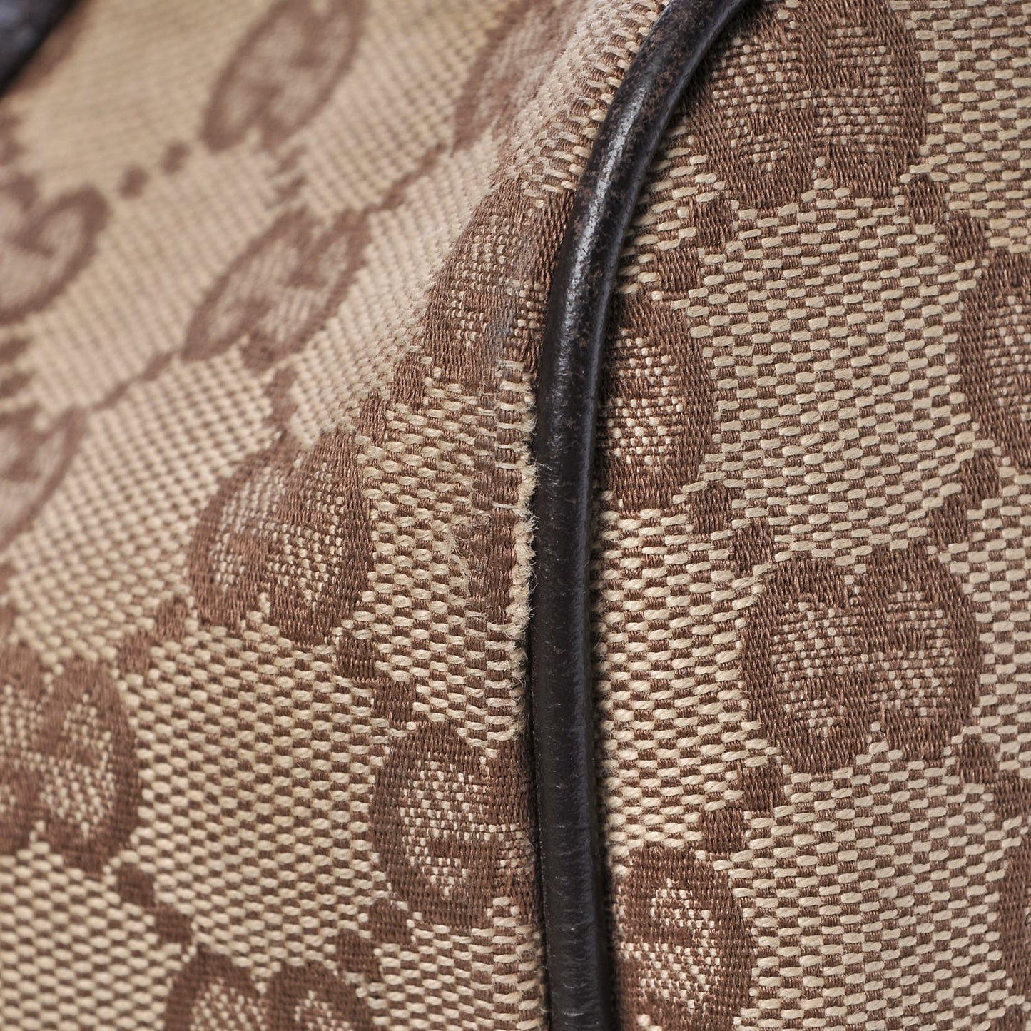 Monogram Vintage Web Mini Boston Dark Brown
