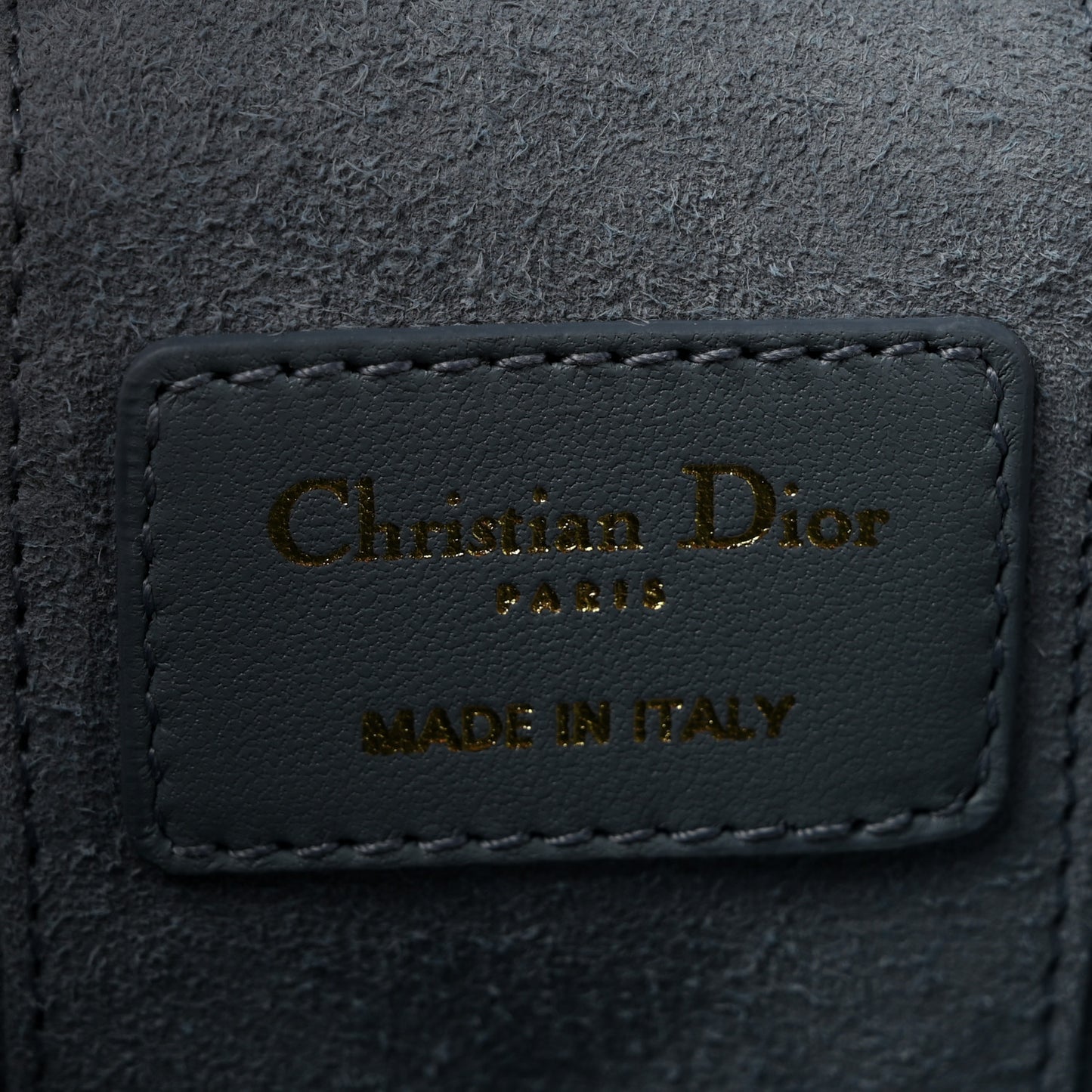 Lambskin Cannage Micro Lady Dior Vanity Case Cloud Blue