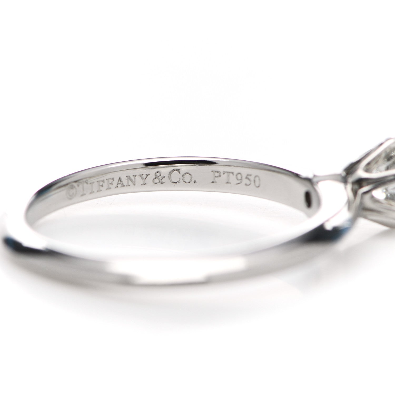 Tiffany Platinum Diamond .34ct Solitaire Engagement Ring 51 5.75 5 of 5