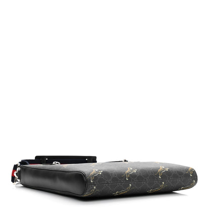 Gucci GG Supreme Monogram Tigers Web Messenger Bag Black Multicolor 4 of 11
