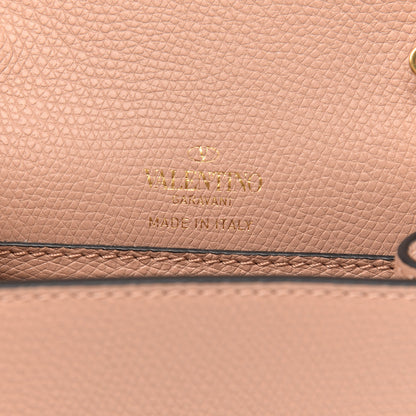 Valentino Garavani Grained Calfskin Vlogo Crossbody Pouch Rose Cannelle 6 of 8