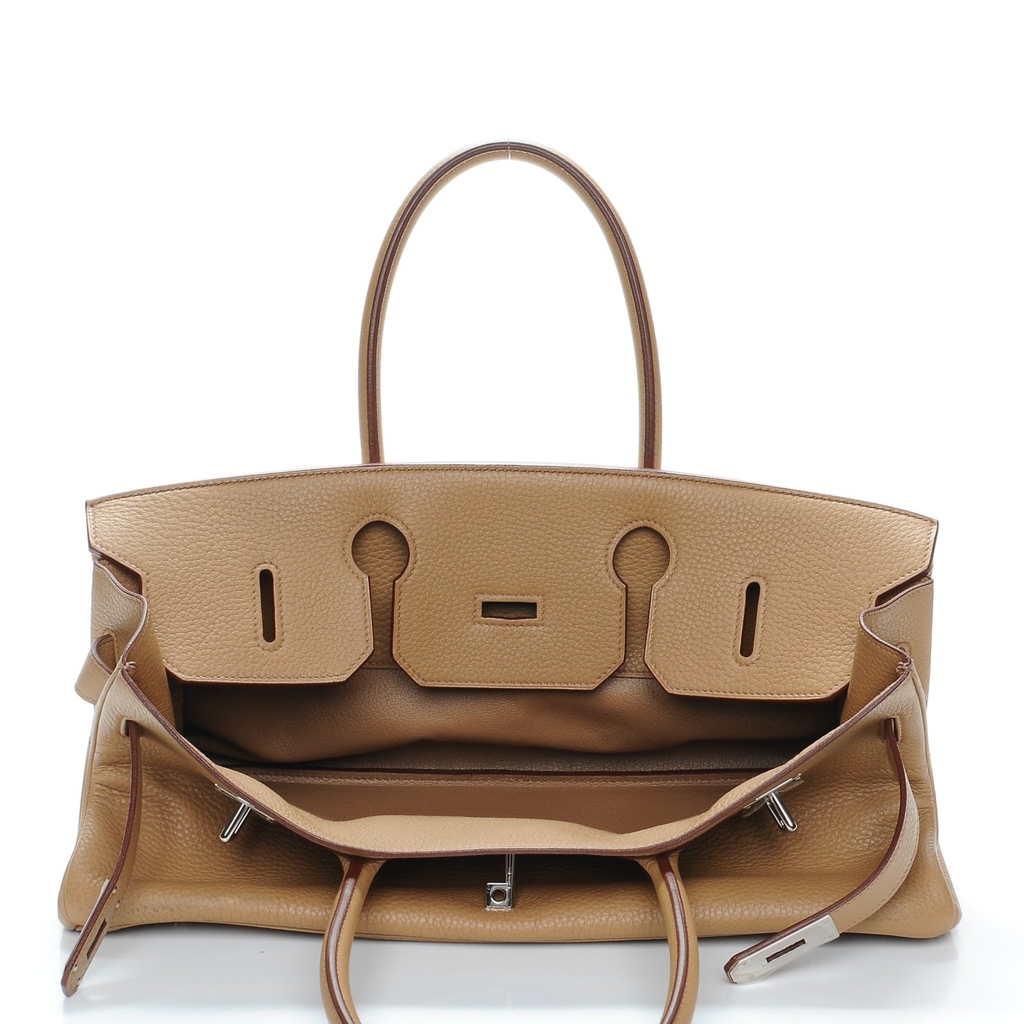 Taurillon Clemence JPG Birkin 42 Biscuit