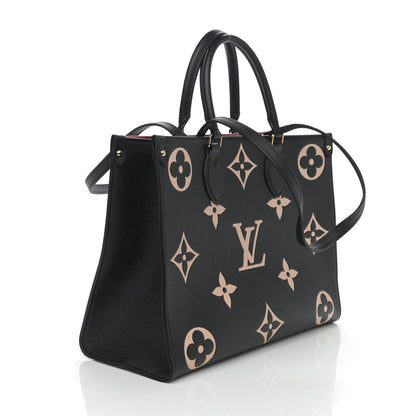 Louis Vuitton Empreinte Monogram Giant Onthego MM Black Beige 4 of 8