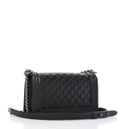 Chanel Caviar Quilted Medium Boy Flap Black 3 of 10