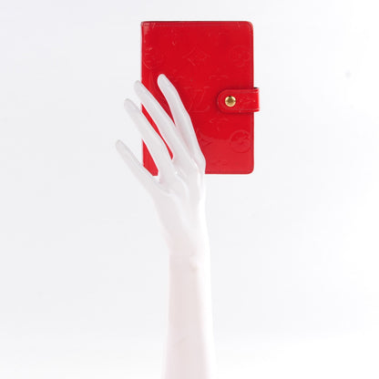 Louis Vuitton Vernis Small Ring Agenda Cover Rouge 2 of 7