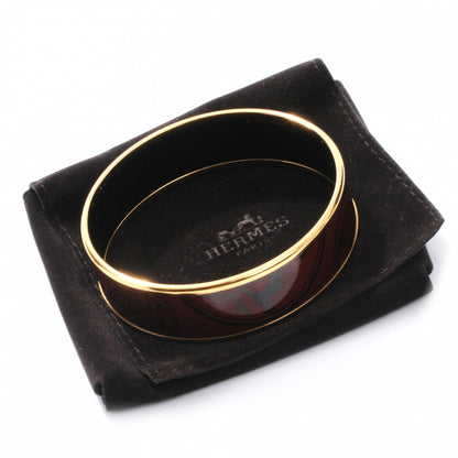 Hermes Enamel Printed Ex Libris Wide Bracelet 65 4 of 7
