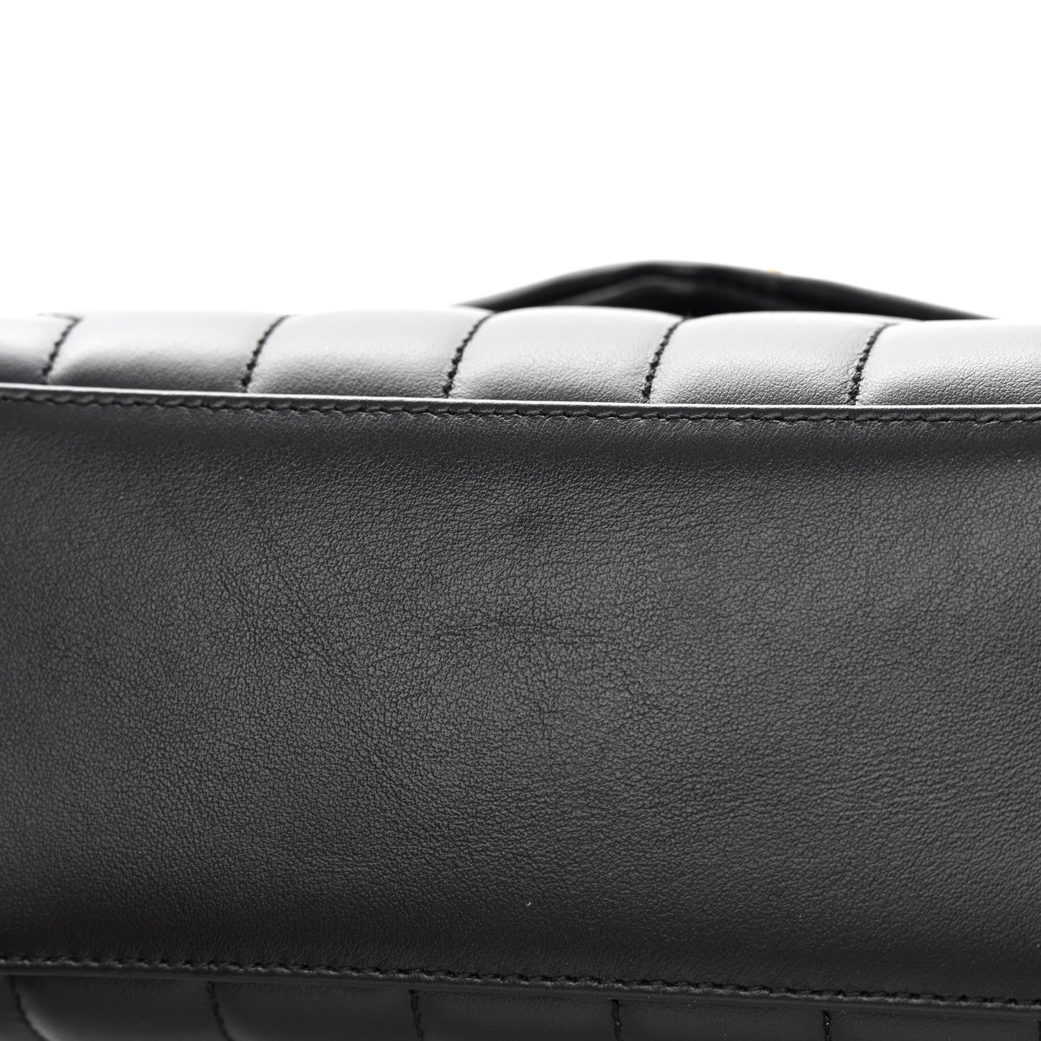 Saint Laurent Calfskin Y Quilted Monogram Small Loulou Chain Satchel Black 13 of 13