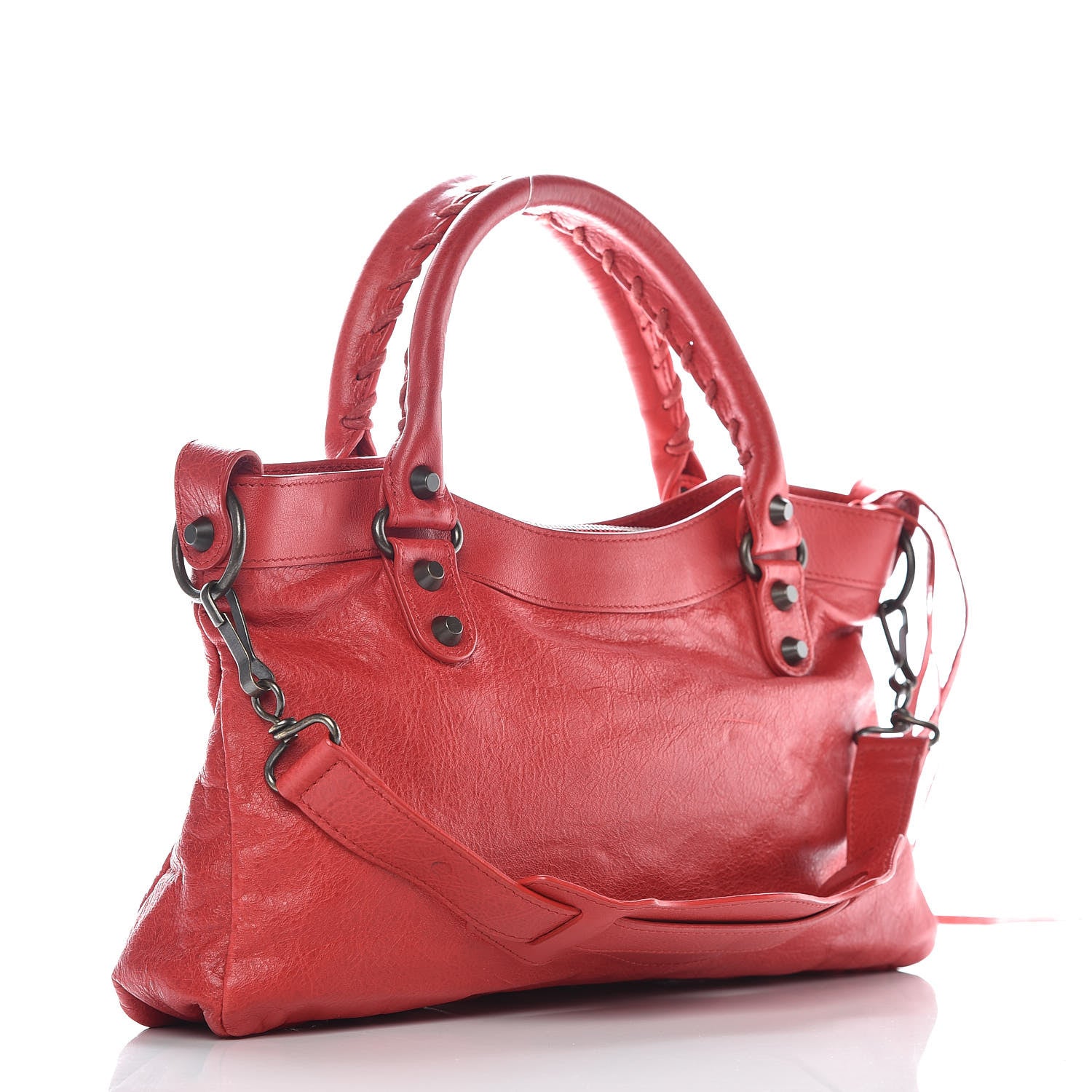 Balenciaga Agneau Classic Hardware First Rouge Coquelicot 3 of 12