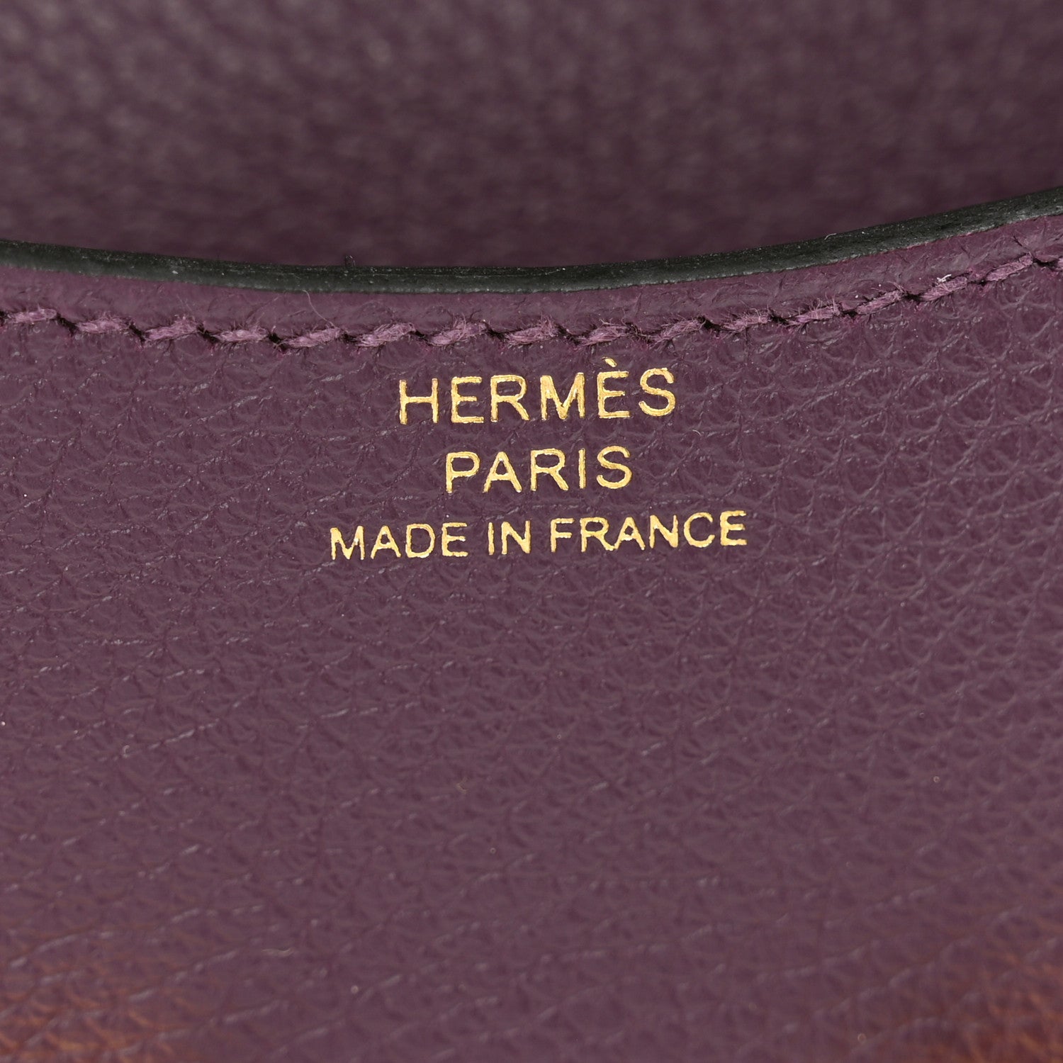 Hermes Evercolor Bi-Color Constance Slim Wallet Cassis Bleu Royale 7 of 9