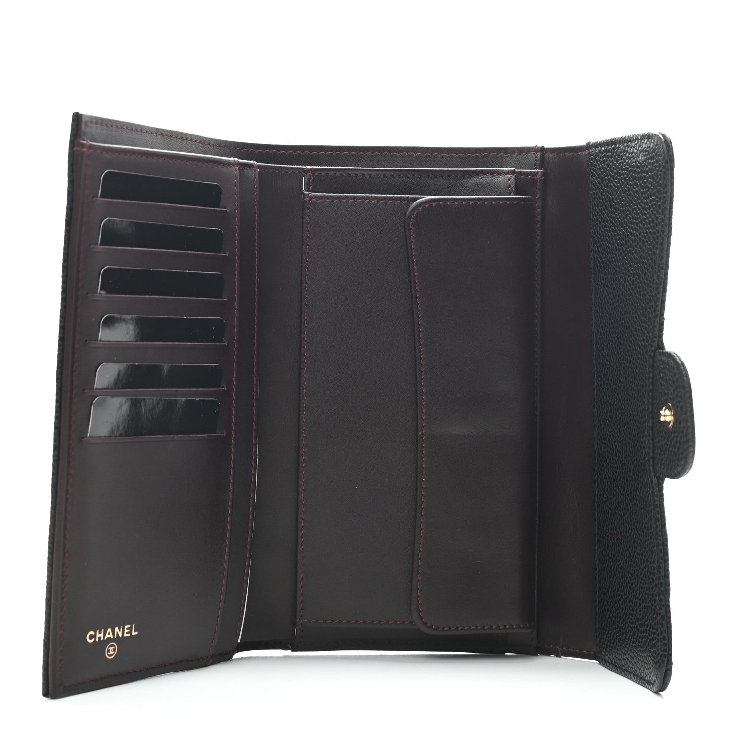 Chanel Caviar Quilted Large Flap Wallet Black 5 of 9