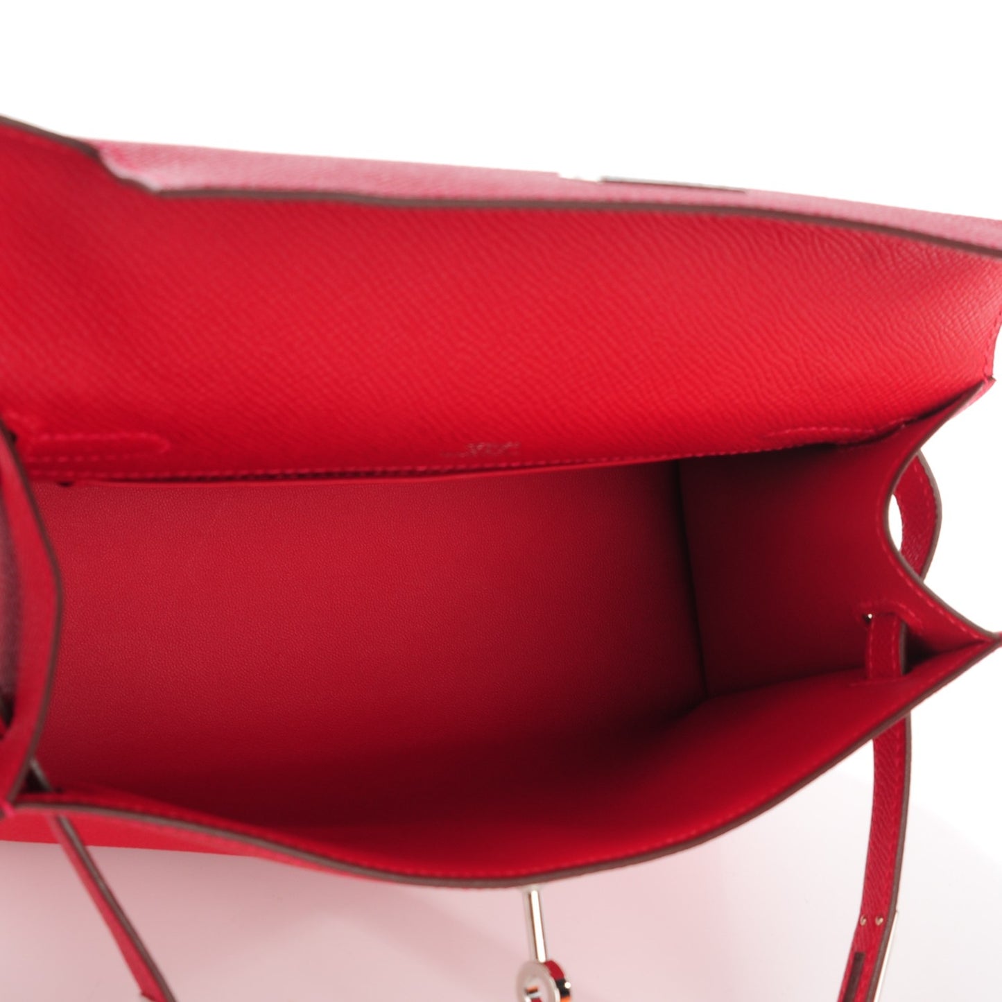 Epsom Kelly Pochette Clutch Rouge Casaque
