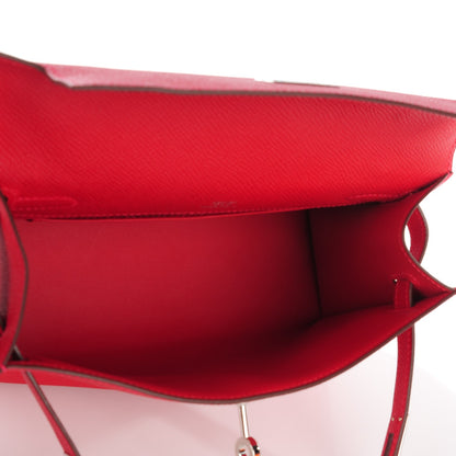 Hermes Epsom Kelly Pochette Clutch Rouge Casaque 7 of 18