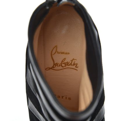 Christian Louboutin Patent Suede 85 Ankle Booties 37.5 Black 6 of 17