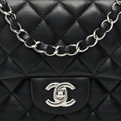 Chanel Lambskin Quilted Mini Square Flap Black 8 of 12